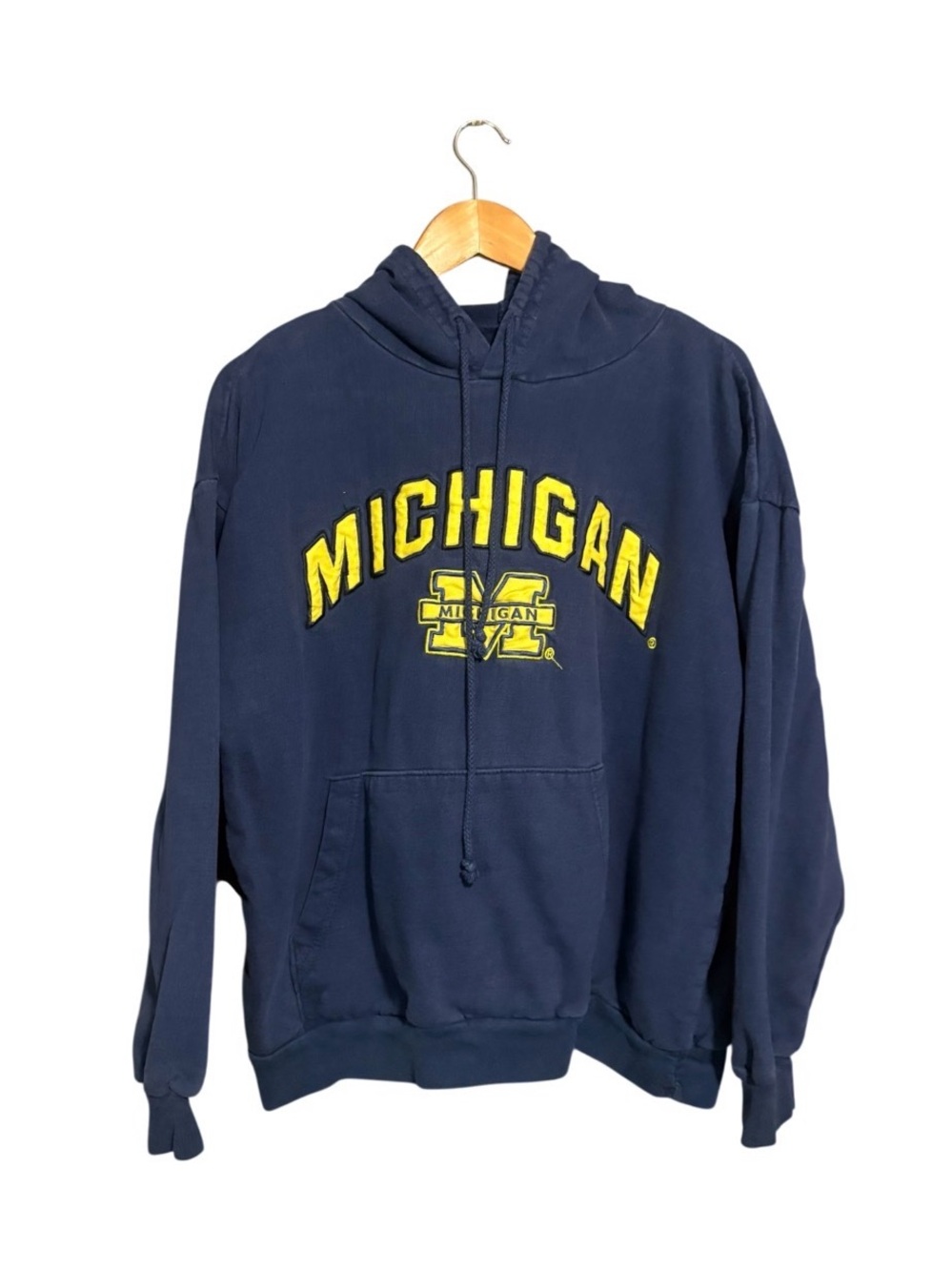 BIG BALL SPORTS Vintage 90s University of Michigan Wolverines Hoodie